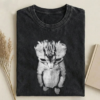 Sad Kitten Meme Standing Cat T-shirt