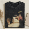 Retro Elengant Cat Funny Vintage T-shirt