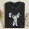 Funny Cat Gym T-shirt