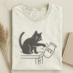 Abolish ICE Funny Cat T-shirt