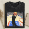 Funny Basketball Cat T-shirt