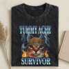 Tummy Ache Survivor Cat Meme T-shirt