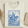 Wizard Cat Rider Vintage T-shirt