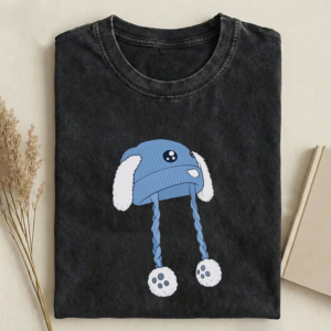 Blue bunny hat T-shirt